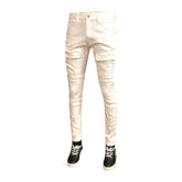 Vaqueros biker de cintura media para hombre